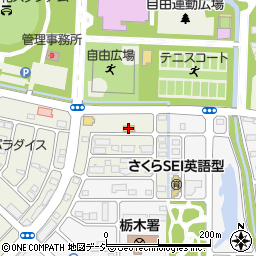 セブンイレブン栃木運動公園前店周辺の地図