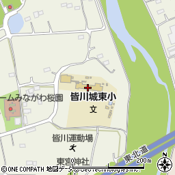 栃木市立皆川城東小学校周辺の地図