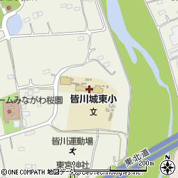 栃木市立皆川城東小学校周辺の地図