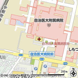 ファミリーマート自治医科大学附属病院店周辺の地図