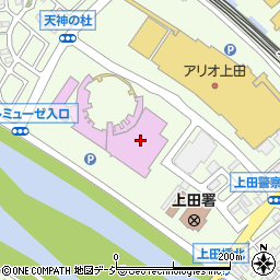 サントミューゼ　上田市立美術館　企画展示室周辺の地図