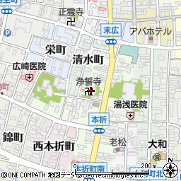浄誓寺周辺の地図