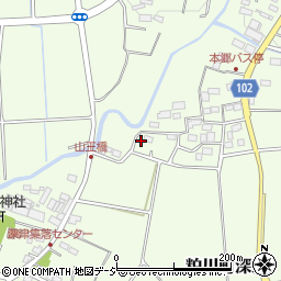 群馬県前橋市粕川町深津83周辺の地図