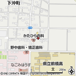 群馬県前橋市下沖町339周辺の地図