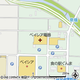 ベイシア電器前橋モール店周辺の地図