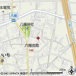 石川県小松市八幡己周辺の地図