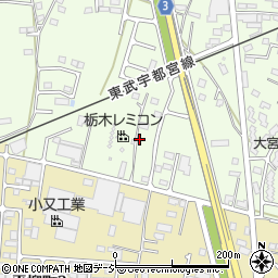 栃木県栃木市大宮町2624周辺の地図