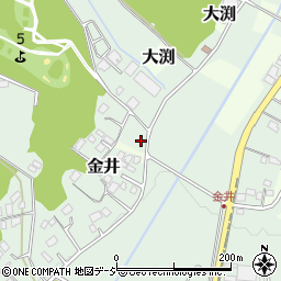 茨城県笠間市金井321周辺の地図