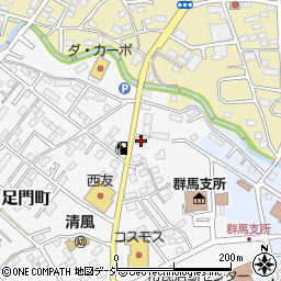 群馬県高崎市足門町1639-2周辺の地図