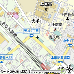 美食居酒屋 美蔵 ホテルルートイングランド上田駅前店周辺の地図