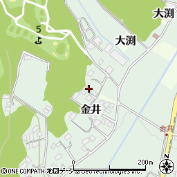 茨城県笠間市金井318周辺の地図