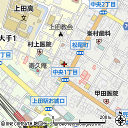 信学会上田予備校周辺の地図