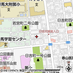 群馬県前橋市日吉町3丁目3周辺の地図