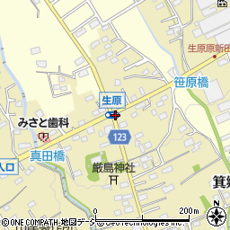 原新田周辺の地図