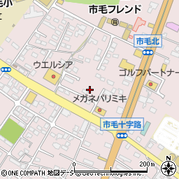 茨城県ひたちなか市市毛周辺の地図