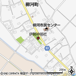 伊勢神明社周辺の地図