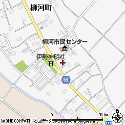 茨城県水戸市柳河町413周辺の地図