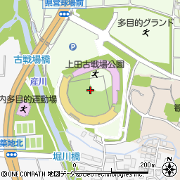 長野県営上田野球場周辺の地図