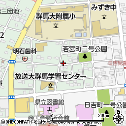 群馬県前橋市若宮町2丁目6-1周辺の地図