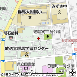 群馬県前橋市若宮町2丁目6-10周辺の地図