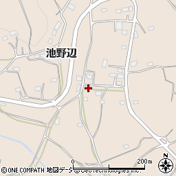 茨城県笠間市池野辺1543-2周辺の地図