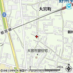 栃木県栃木市大宮町2524周辺の地図