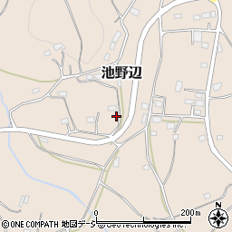 茨城県笠間市池野辺1730-1周辺の地図