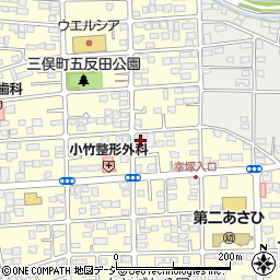 結城屋三俣店周辺の地図