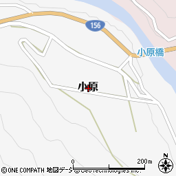 富山県南砺市小原周辺の地図
