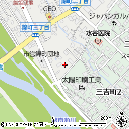 錦松荘周辺の地図