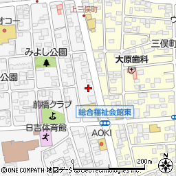 群馬県前橋市日吉町3丁目31周辺の地図