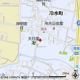 日本キリスト教団群馬町伝道所周辺の地図