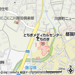 セブンイレブン栃木川原田町店周辺の地図