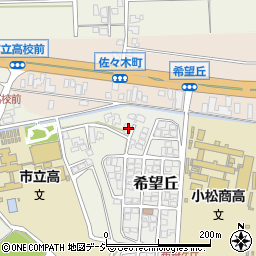 石川県小松市希望丘3周辺の地図