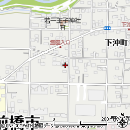 群馬県前橋市下沖町102周辺の地図