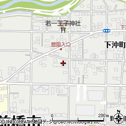 群馬県前橋市下沖町100-1周辺の地図