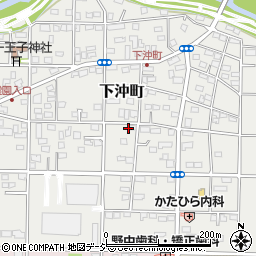 群馬県前橋市下沖町281周辺の地図