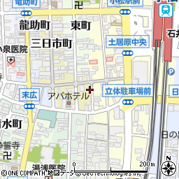 石川県小松市飴屋町周辺の地図