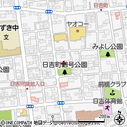 群馬県前橋市日吉町3丁目19周辺の地図