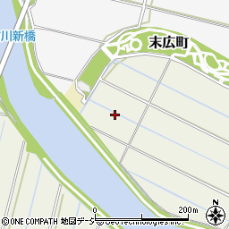石川県小松市向本折町リ周辺の地図