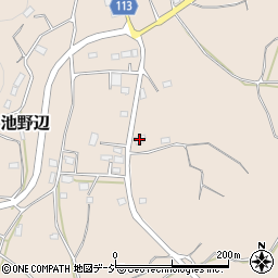 茨城県笠間市池野辺1557周辺の地図