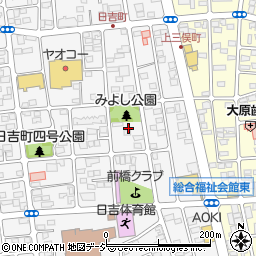 群馬県前橋市日吉町3丁目33周辺の地図