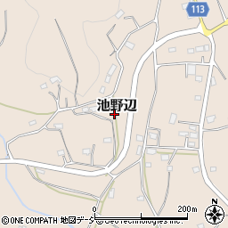 茨城県笠間市池野辺1718周辺の地図