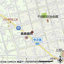 ファミリーマート上田中之条店周辺の地図