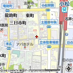 石川県小松市土居原町253-3周辺の地図