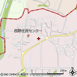 群馬県伊勢崎市西野町周辺の地図