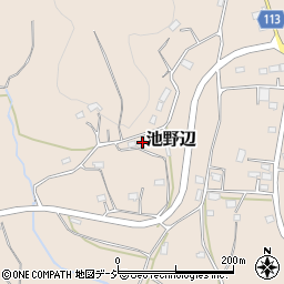 茨城県笠間市池野辺1728周辺の地図