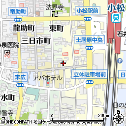 石川県小松市土居原町255-2周辺の地図