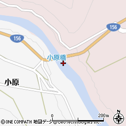小原橋周辺の地図