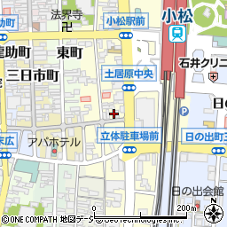 石川県小松市土居原町208-2周辺の地図